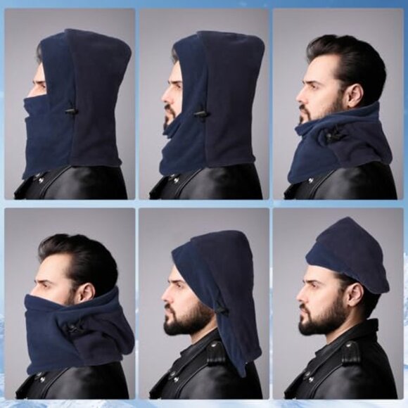 Fleece Balaclava Winter Ski Mask Windproof Neck Head Covering Unisex main image 4